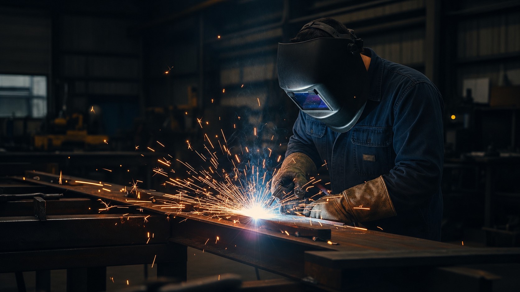 Steel fabrication and welding workshop