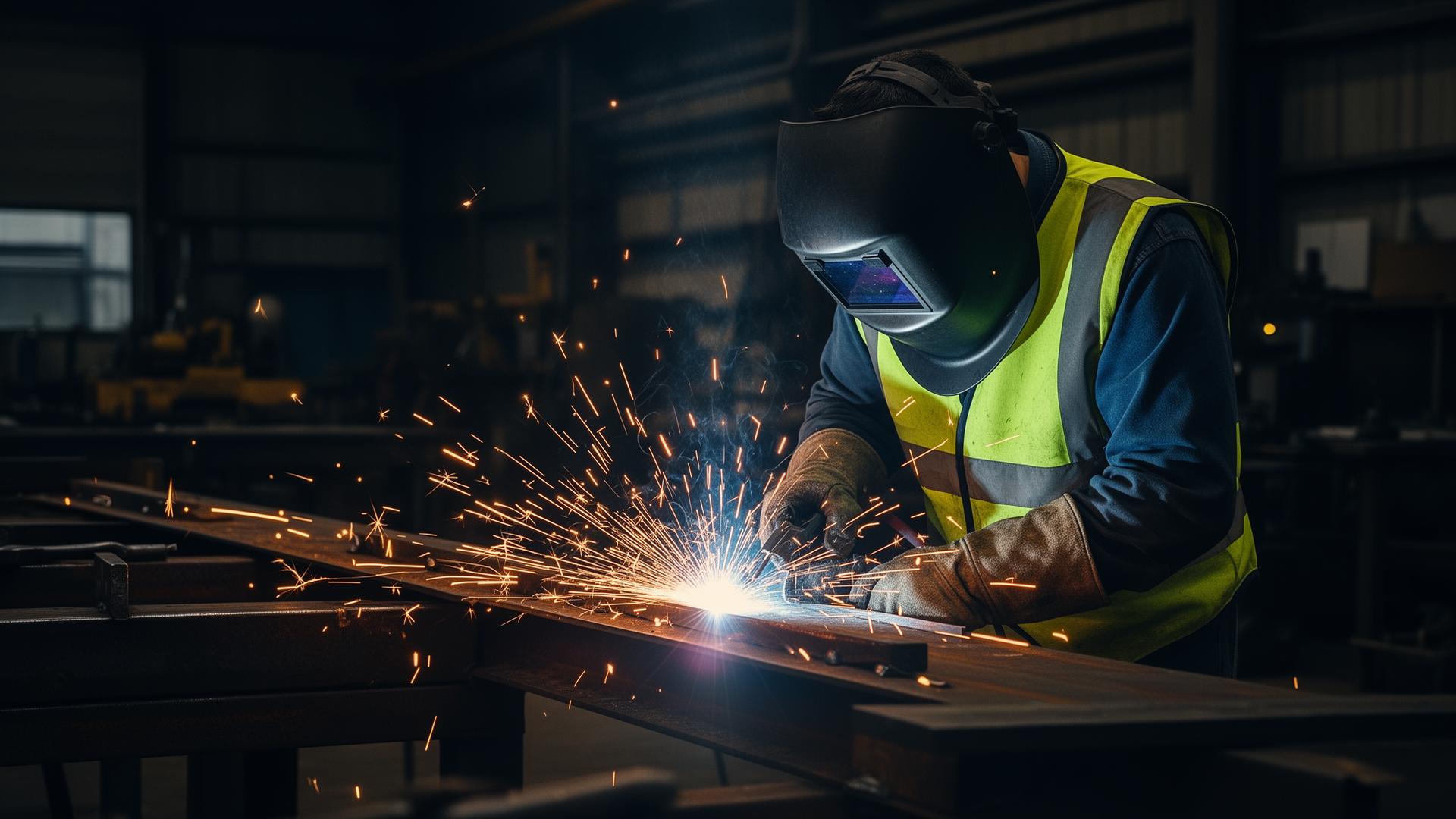 Steel fabrication and welding workshop